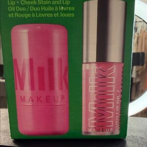 Milk Makeup Lip + Cheek Stain and Lip Oil Duo - Vibrant Pink